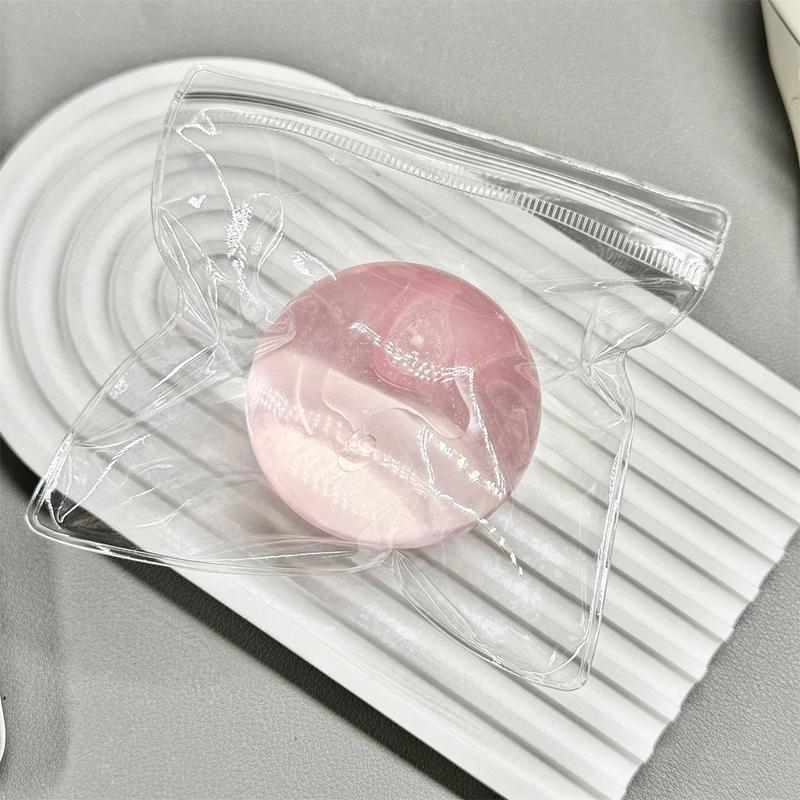 Transparent Coconut Maltose Squishy Balls Squeeze Toys Soft Slow Rebound Stress Relief Fidget Sensory Toys Relaxing Gifts Adult