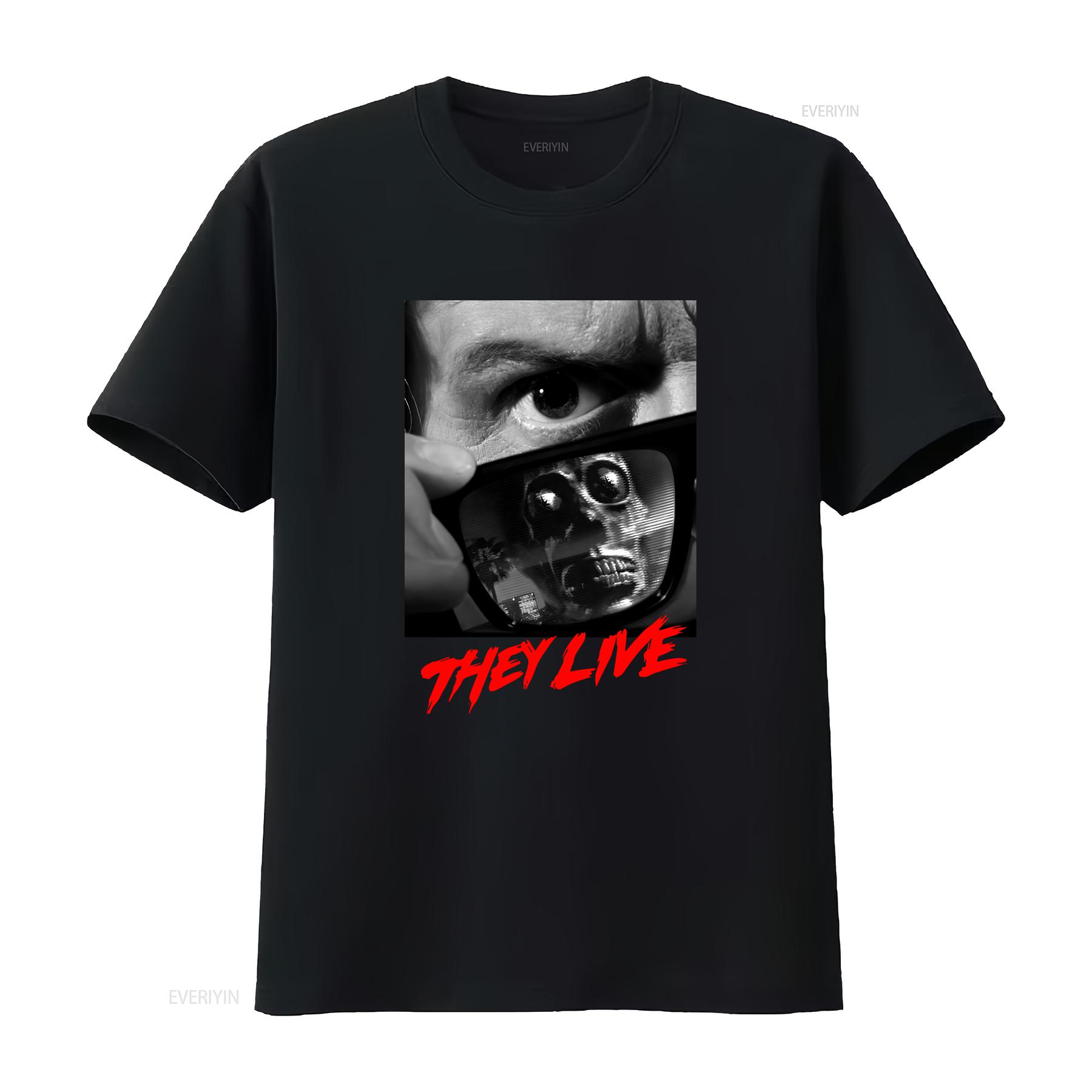 

They Live John Carpenter Rowdy Roddy Piper Hand made 100 cotton silk screened t shirt vintage Washed Slightly homme Breathable 4XL