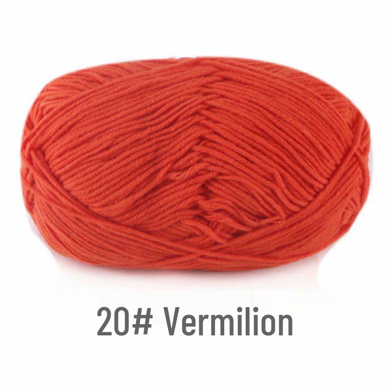 Suhe 4-Ply Combed Milk Cotton Yarn for Crochet & DIY Knitting Projects