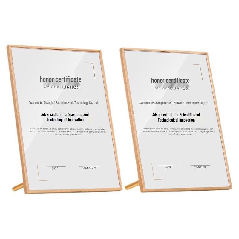 JINXI A4 Crystal Certificate Frame