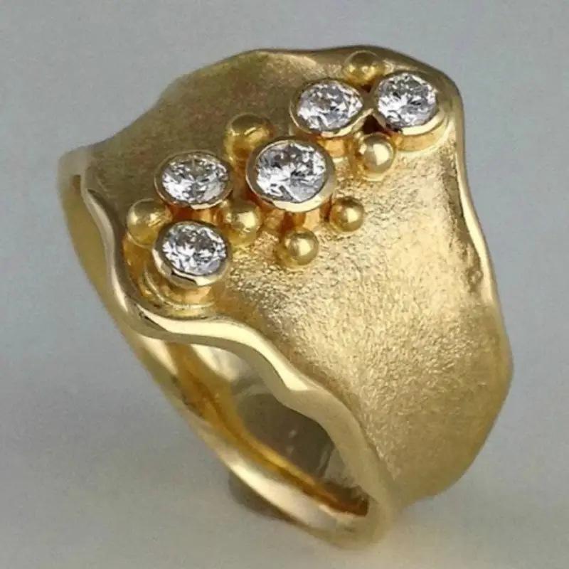 New Jewelry Wish European and American Popular Rings New Women's Wide Version Irregular Rings Hand Jewelry Versatile