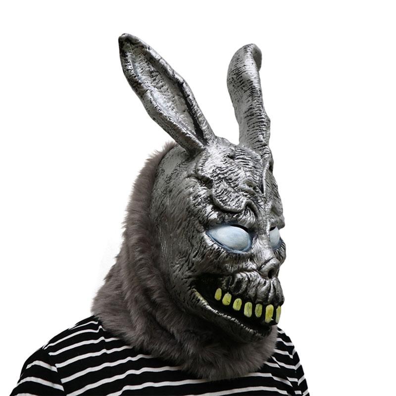 Donnie Darko Frank Rabbit Mask Halloween The Bunny Latex Hood With Mask Fur