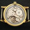 HAND-WINDING VINTAGE MONTINE SWISS MENS REFURBISHED BLACK DIAL WATCH a441068-1