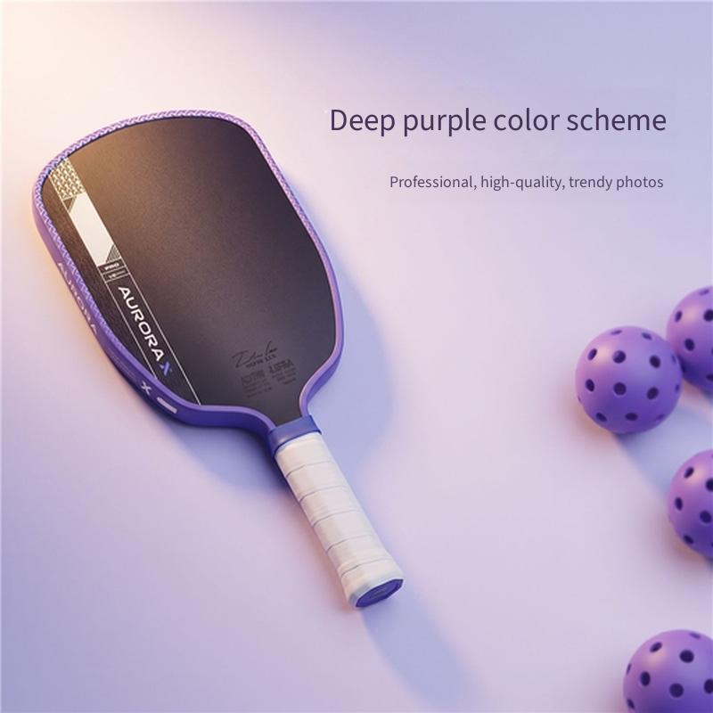 T700 Carbonfaser Langes Power Pickleball Schläger Set, PP Wabenkern Professionelle Offensivsportausrüstung
