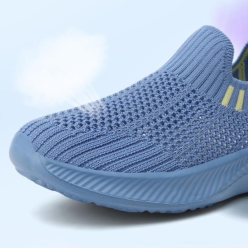 Scarpe Sportive Estive Traspiranti in Rete Slip-On per Bambini Scarpe da Corsa Casual Leggere Scarpe a Calzino alla Moda per Ragazzi e Ragazze Camminata all'Aperto
