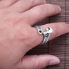 Vintage Adjustable Rings Retro Wrench Rings Open Rings Wrench Finger Rings Wrench Adjustable Ring Alloy Material for Men