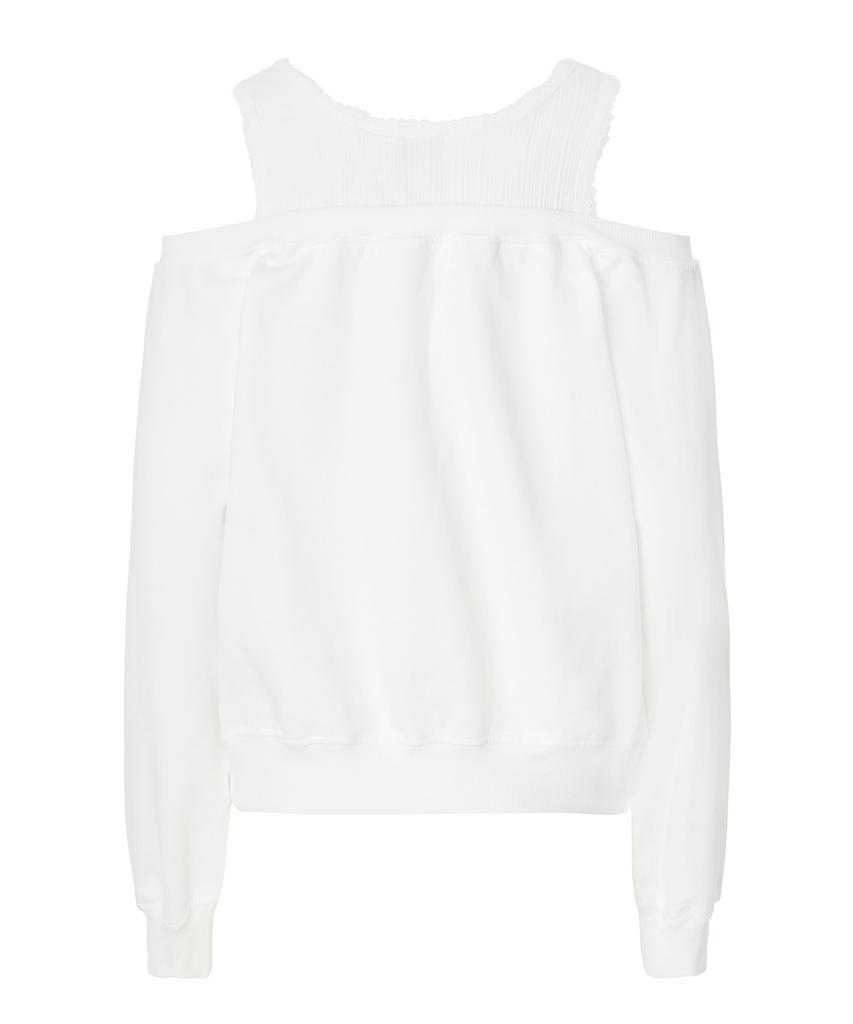 ZEROPLANET Kelsey Layered Sweatshirt [White]
