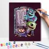Disney Monsters Inc Sulley and Mike Oil Paint Hand Painting Art Kit. Wall Art Home Decor Gift