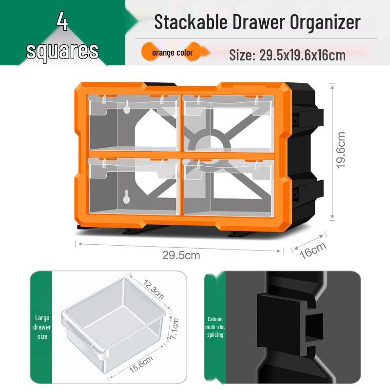 Parts Storage Cabinet with Drawers for Electronics, Hardware, & Screws