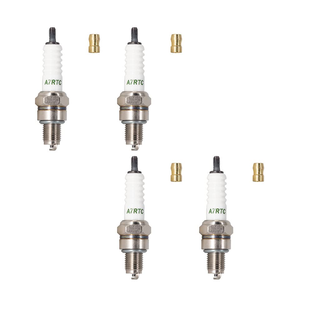 4 Pcs TORCH A7RTC Replacement NGK [4549] CR7HSA [4629] C7HSA, DENSO stk [4008] U22FSR-U