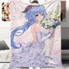 1 Manta de Franela con Estampado de Dibujos Animados, Alta Calidad, Cómoda para Todas las Estaciones, Decoración del Hogar, Calidez y Confort, Perfecta para Regalo de Navidad o Cumpleaños