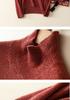2026 Autumn/Winter Women's Marled Romantic Colors Half-High Collar Loose Cashmere Sweater