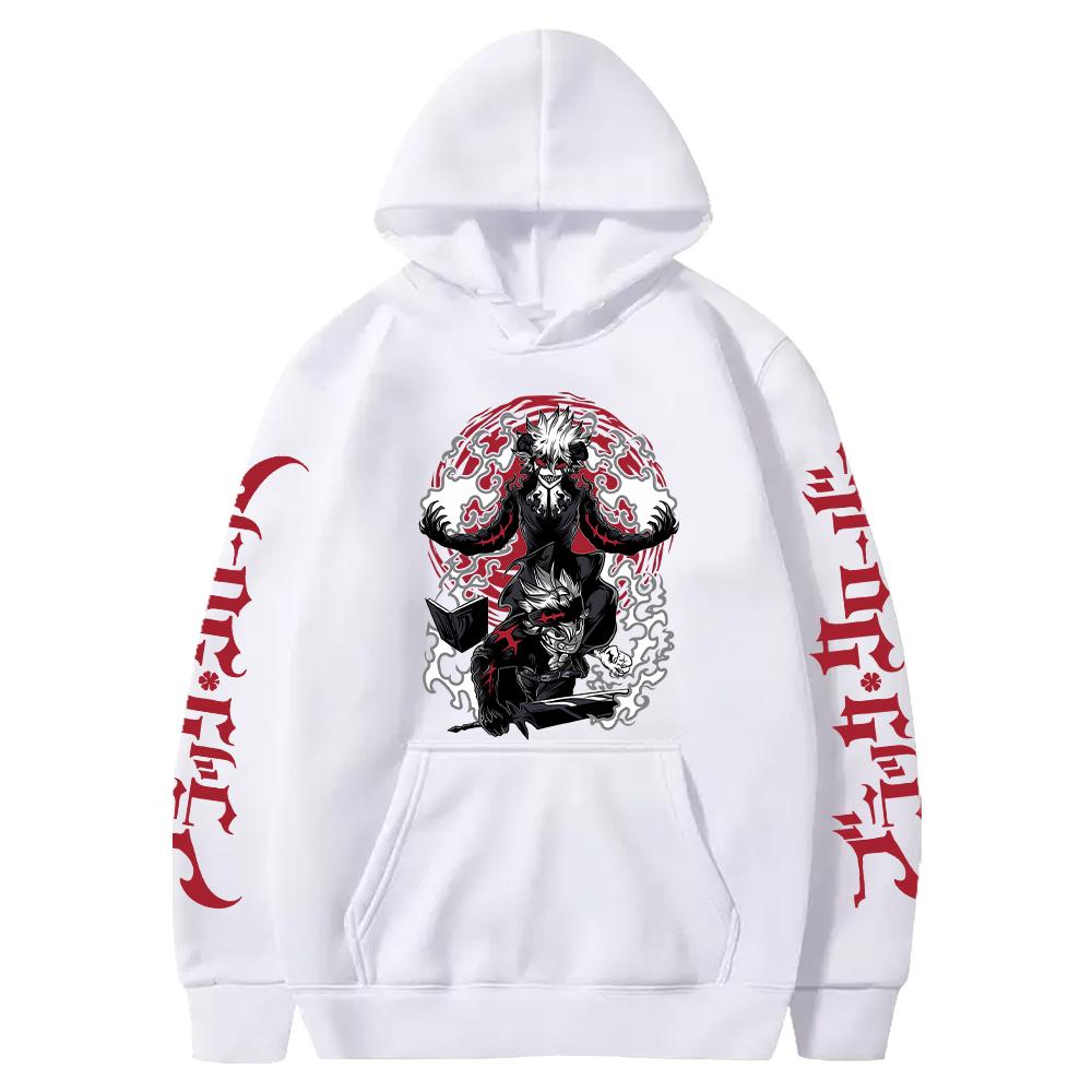 Anime Black Clover Asta Grafikdruck Kapuzenpullover Herren Damen Reißverschluss-Hoodies Lässiges Lockeres Sweatshirt Harajuku Unisex Reißverschlussjacke