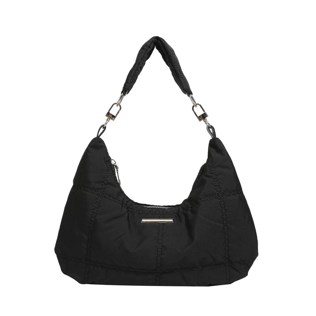 Bag Women'S Retro Black Dark Cloud Bag Niche Design Underarm Bag Portable Shoulder Bag Crescent Bag Tide