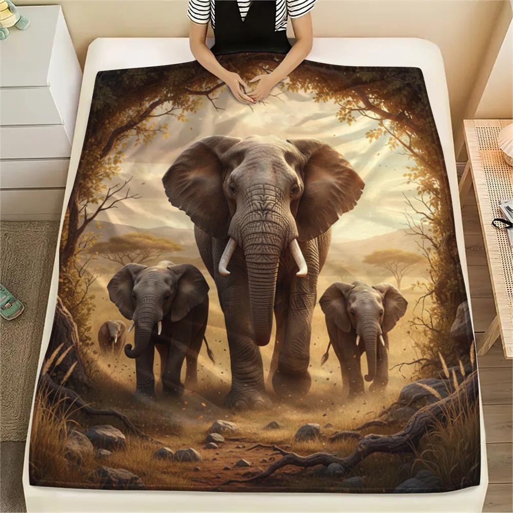 

1 шт. Фланелева ковдра з мультяшним принтом, Висока якість, Зручна для всіх сезонів, Декор для дому, Тепло та затишок, Ідеальний подарунок на Різдво, День народження 80cm x 120cm