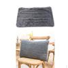 Striped Flannel Throw Pillow Case Cushion Cover Bedroom W/Zipper