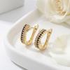Light Luxury Vintage Earrings Crystal Women Earrings Elegant Clip Earrings Wedding