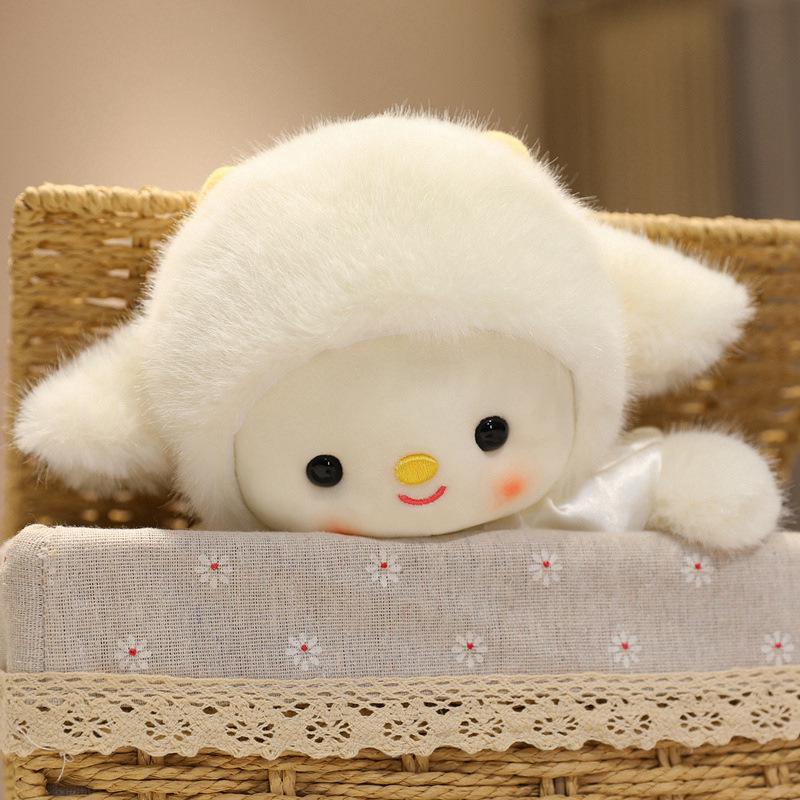 Blumenkleid Kleines Lamm Plüschkissen - Gute Nacht Serie Schaf Puppe Stofftier