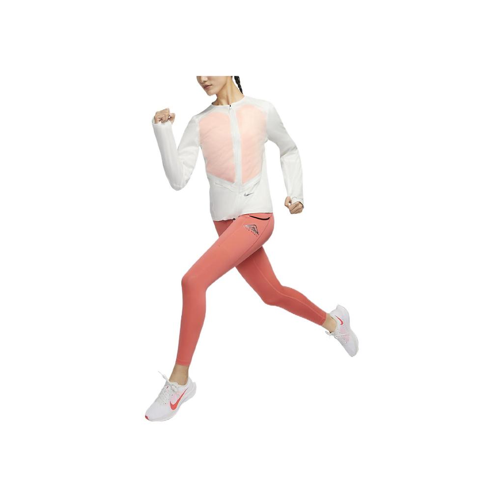 Nike Lightweight Down Jacket With Wind Protection Women Outerwear Sail-White Atomic-Orange DD6420-133