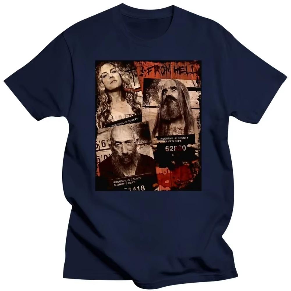 Vintage 3 From Hell Movie T Shirt Horror Rob Zombie Graphic T Shirts Sumemr Fashion Casual Unisex Hip-hop Streetwear Ropa Mujer