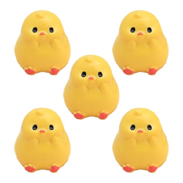 

Miniature 3D Chicken Resin Pendants Cute Chick Resin Embellishments Decorative for Shoes Bags Car Stickers Creative DIY