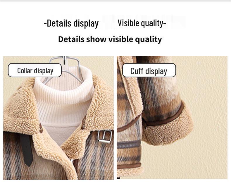 Chlapecký vlněný kabát s fleecovou podšívkou 2025: Hřejivý, silný, krátký podzimní/zimní kabát