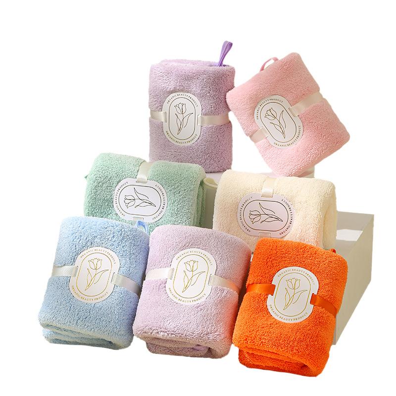 Hand Towel Can Be Hung with Hand Towel Coral Velvet Absorbent Wedding Return