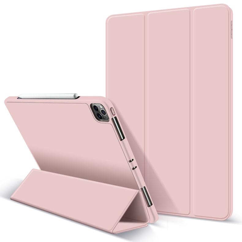 2026 iPad 11 Zoll Dreifach faltbare magnetische Lederhülle: Schutzhülle für Air/Pro
