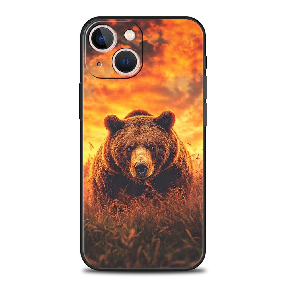 Handyhülle Für iPhone 17 16e 15 14 13 12 11 Pro Max SE 7 8 Plus Hülle iPhone 16 Weiche TPU Hülle Cartoon Tier Bär Fuchs Eichhörnchen