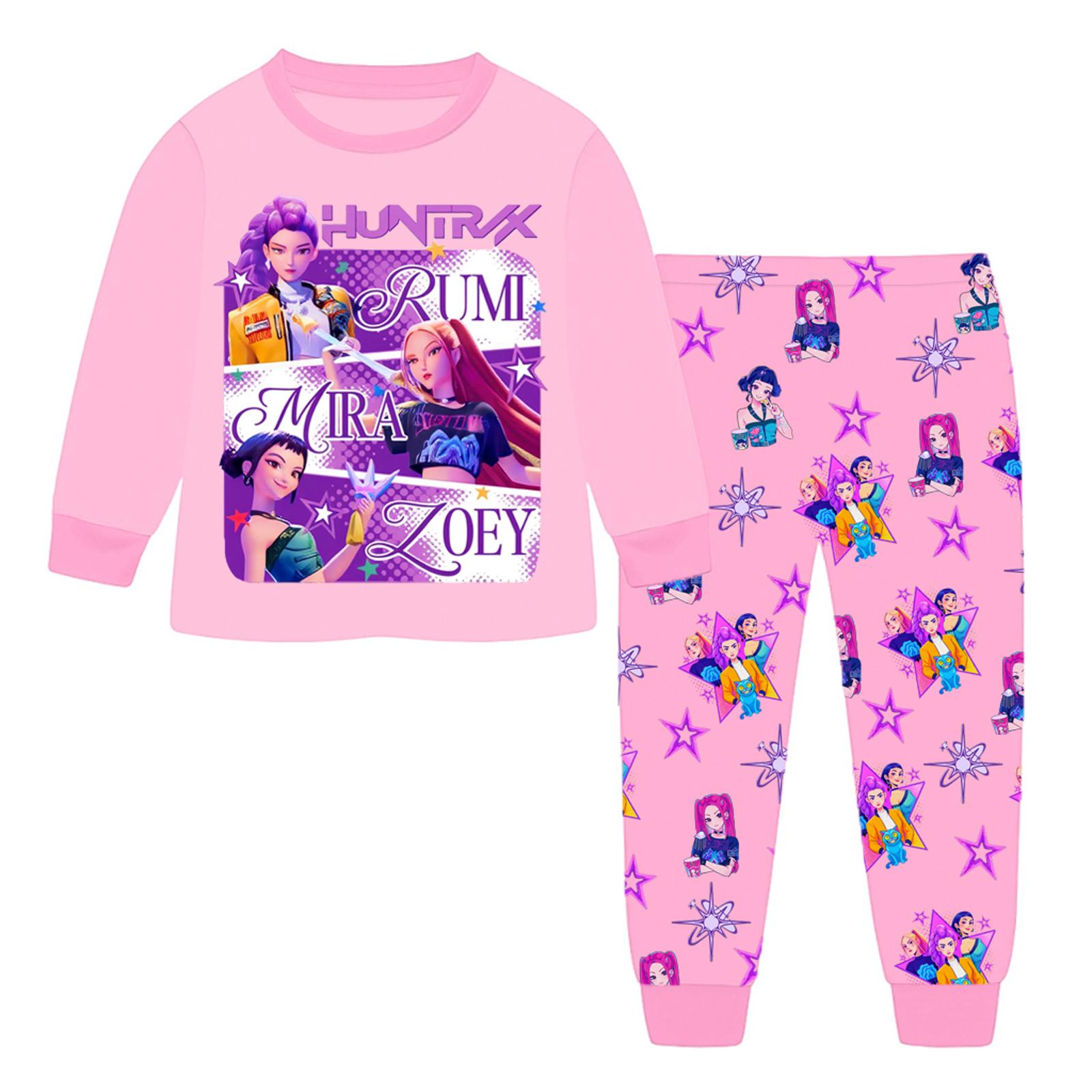 

Детский модный костюм юбка топ с круглым вырезом и длинными рукавами брюки 130 розовый