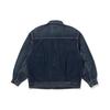 Levis Midnight Blue Label Series Solid Wash Single Button Long Sleeve Denim Jacket Women jackets Deep-Indigo A2112-0009