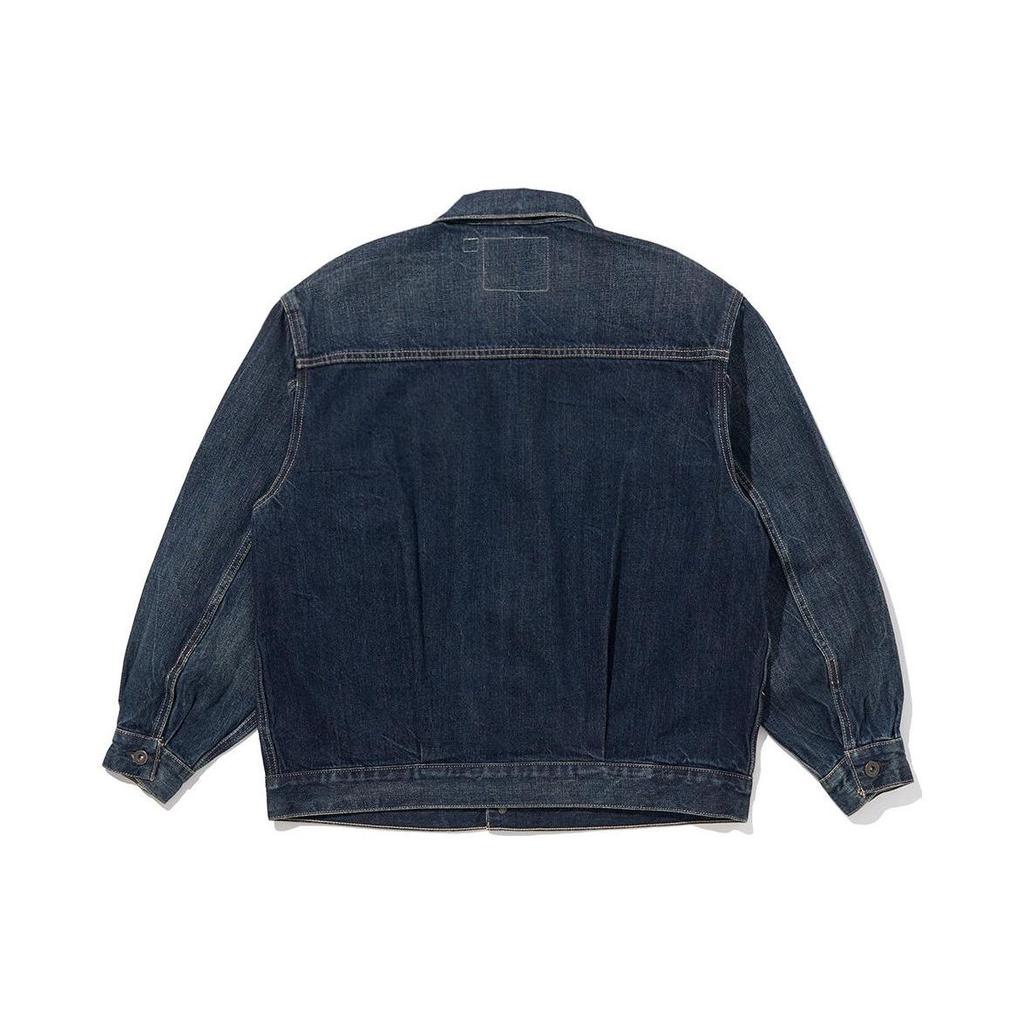 Levis Midnight Blue Label Series Solid Wash Single Button Long Sleeve Denim Jacket Women jackets Deep-Indigo A2112-0009