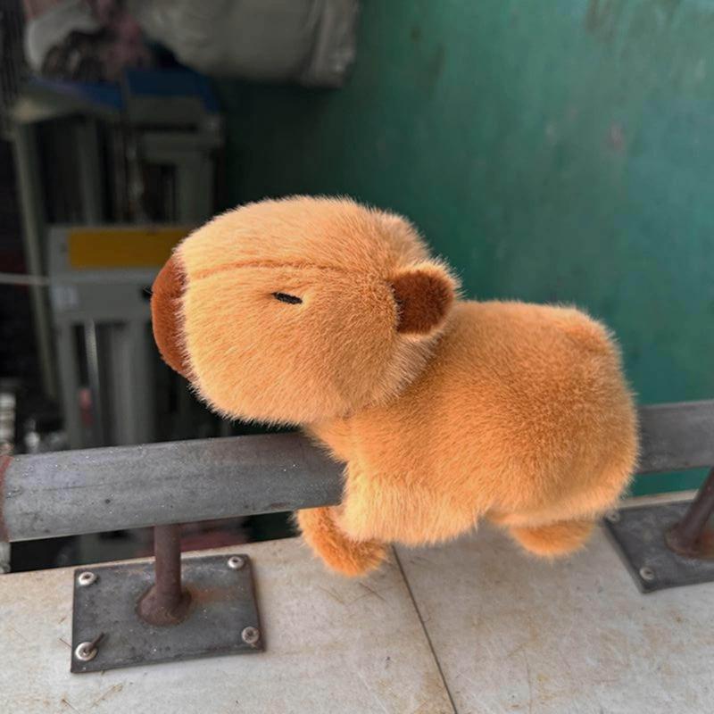 Adorable Capybara Plush Doll Soft Stuffed Animals Slap Bracelet for Kids Collectors Capybara Wristband Kids Toy Party