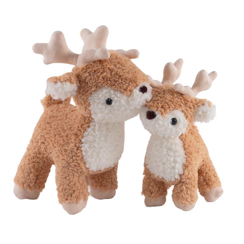 Reindeer Stuffed Animal Plush Doll With Soft Fabric For Christmas Decorations And Gifts