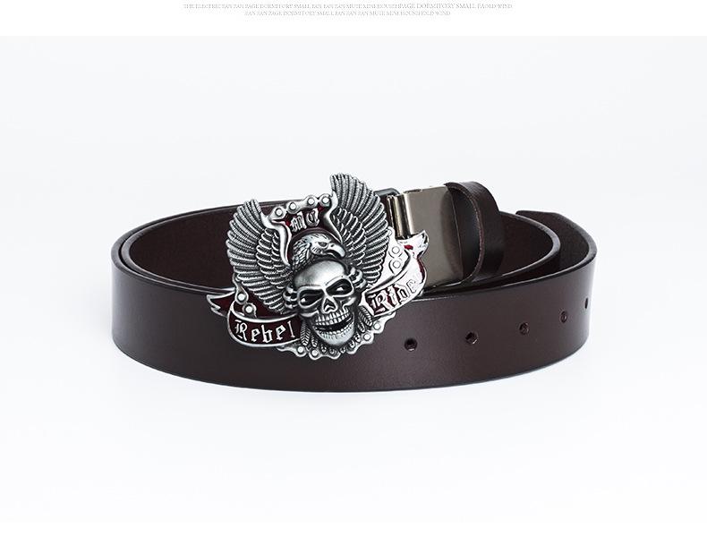 Buffalo Leather Retro Men's Casual Jeans Belt