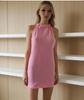 2024 Summer Women's Fashion Lace-up Halter Knit Slim Fit Open Back Dress