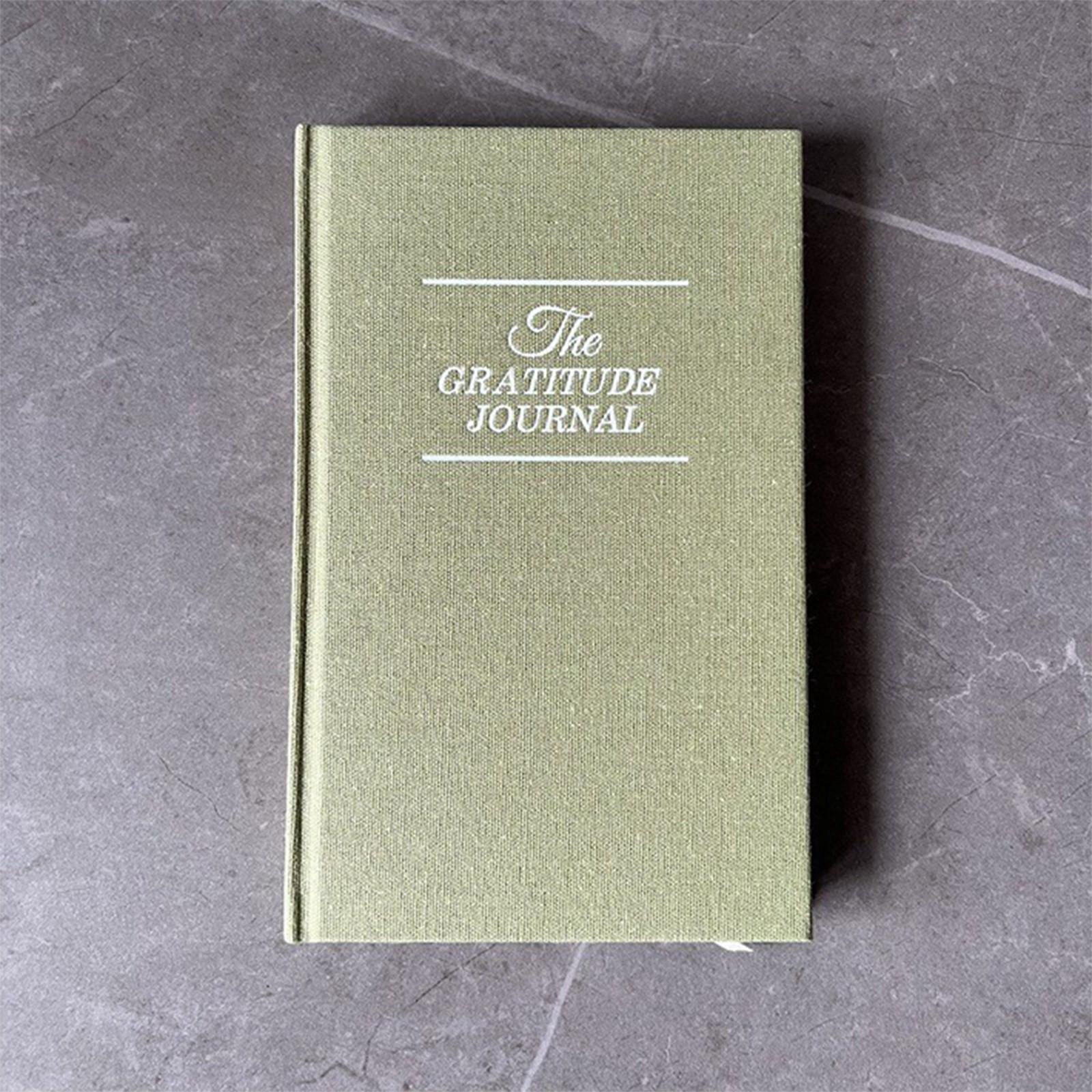 

5-хвилинний щоденник подяки. Розклад записників з англійської мови. Твердий блокнот із золотим штампом. Книга подяки. One Size