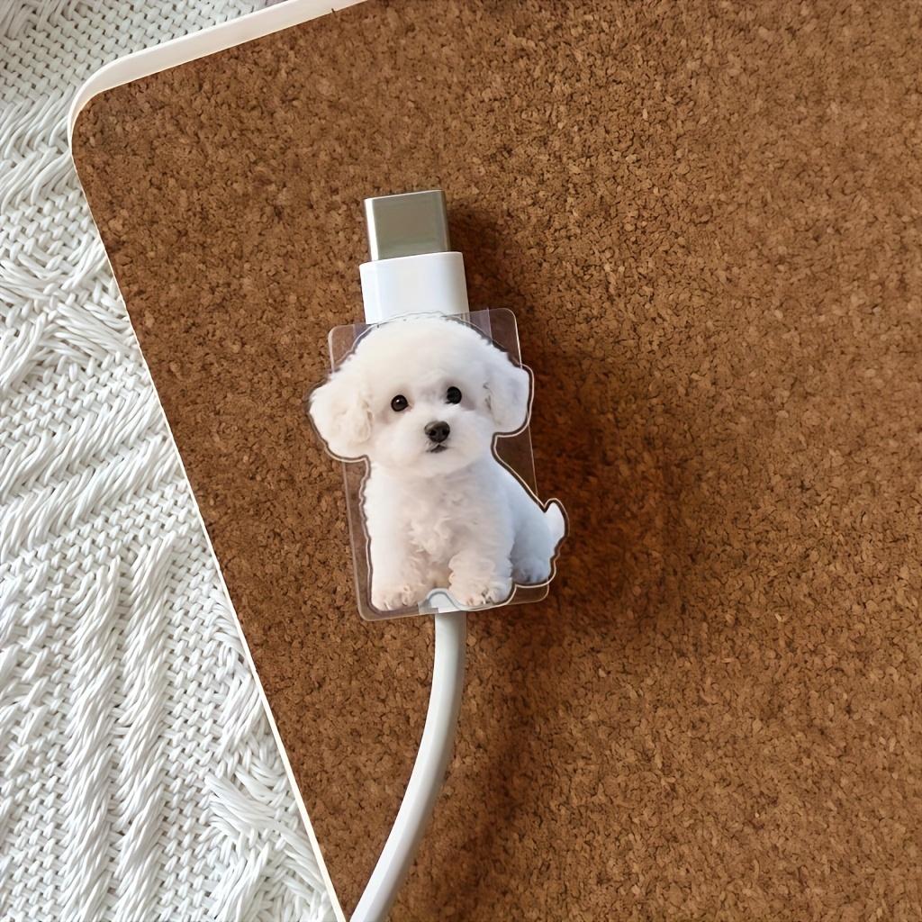 

Милый белый плюшевый протектор для дата-кабеля, Защита от повреждений, Протектор для дата-кабеля мобильного телефона Type-C, Красивый и прочный 1pc