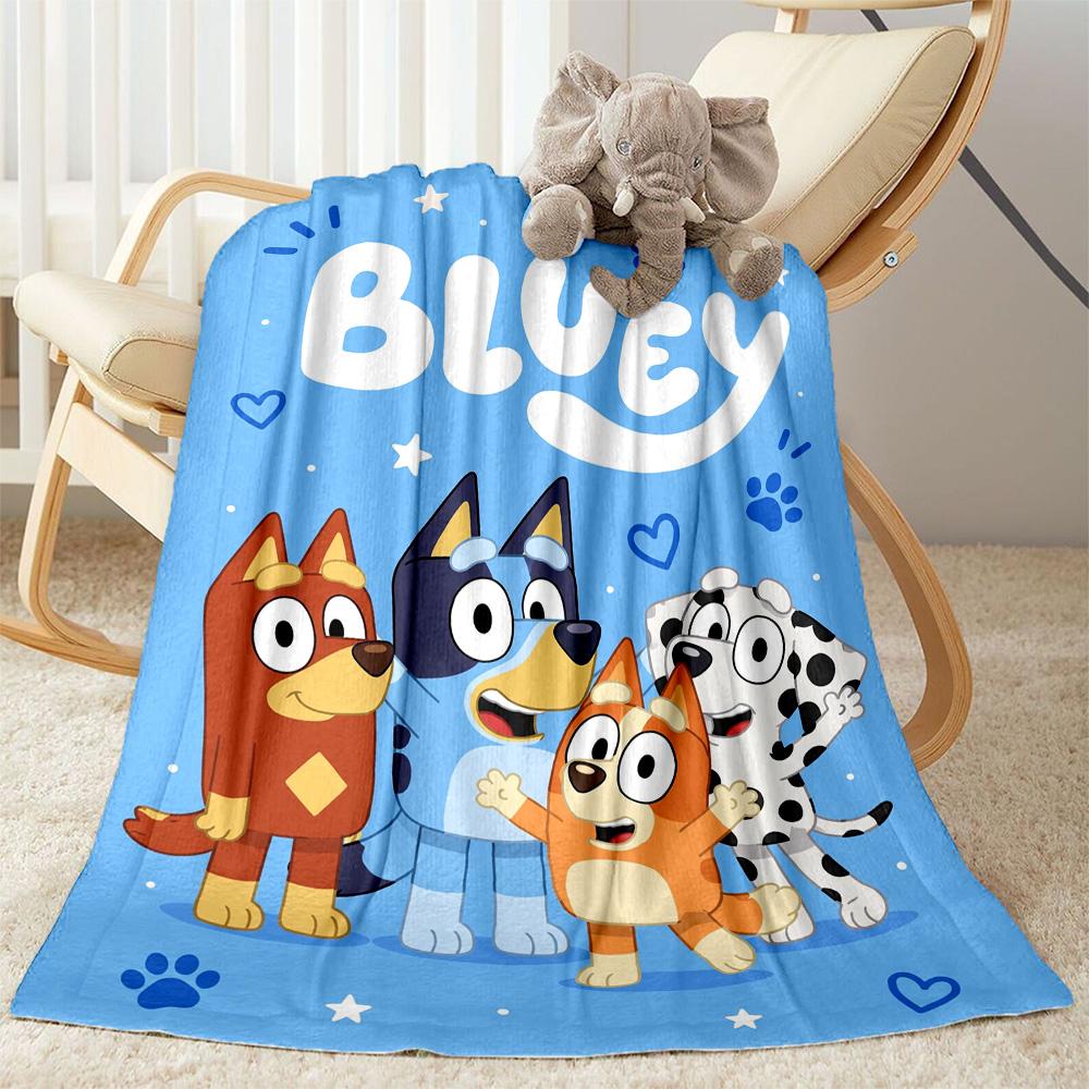 Bluey Bingo Adventures Blanket Comfortable Perfect for Office Chair Bed Couch Four Seasons Multipurpose Stylish Decor Gift for Travel Home Birthdays