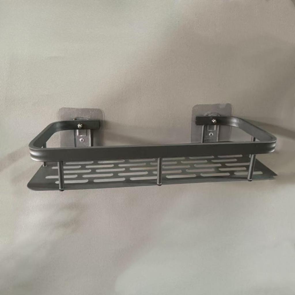 Lehký luxusní police, Věšák na ručníky do koupelny, Úložný regál, Koupelnová neperforovaná police, Koupelnová police s přísavkami