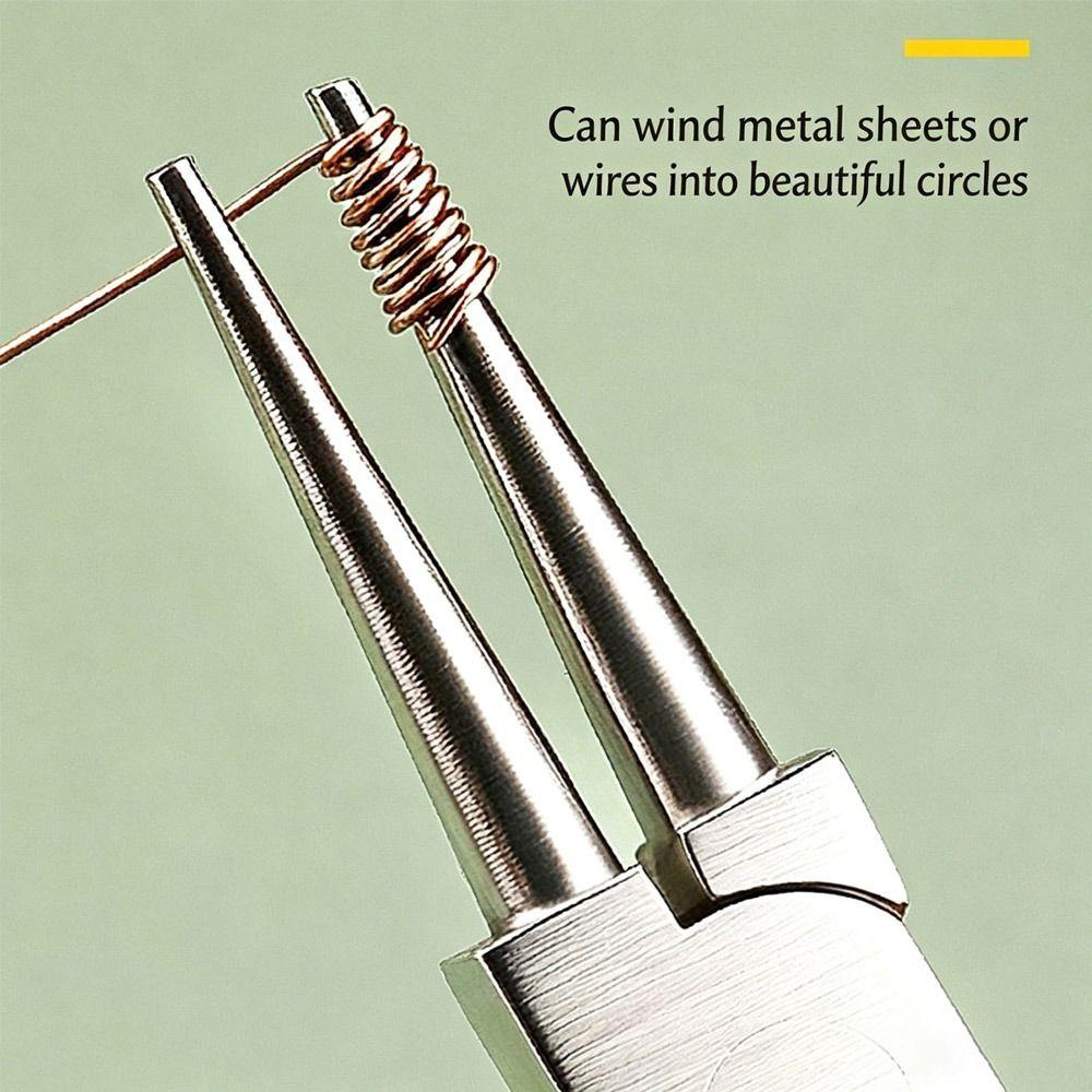 Built-in Return Spring Mini Needle Nose Pliers Jewelry Making Pliers Handmade Processing