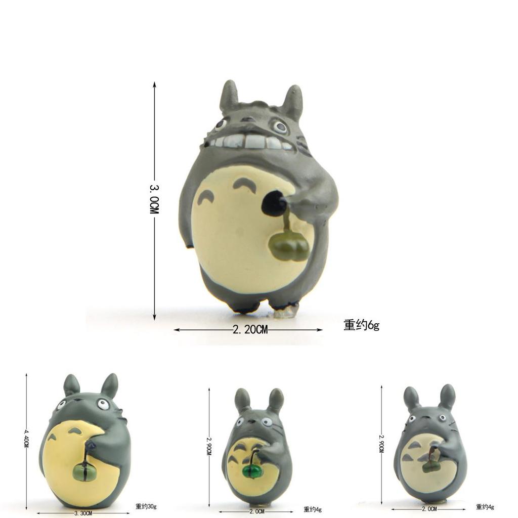 My Neighbor Totoro Zongzi Diy Resin Model With Leaf Top For Wedding And Party Decoration