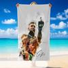 Quick Dry Beach Towel Conor Mcgregor Pattern, Lightweight Absorbent Towel for Pool Beach Vacation Use