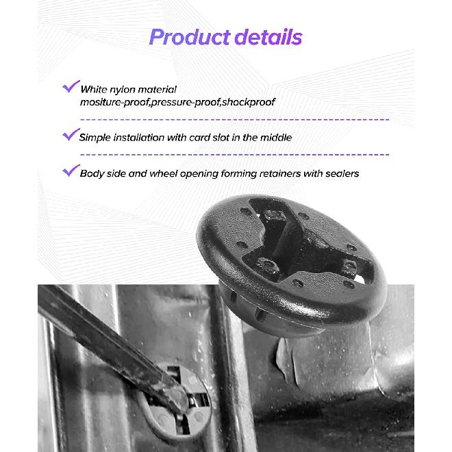 10PCS Automotive Clip,Car Hood Prop Rod Grommet,Automotive Body Parts Replacement Hood Support Retainer,Rop Rod Grommet Clip,Replacement for OEM Part