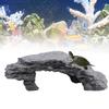 Hiding Cave Aquarium Tortoise Reptile Basking Hide Habitat Decoration Ornament