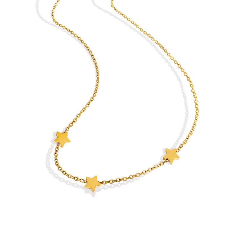 Unisex Geometric Star Necklace - Non-Fading Commuter Style