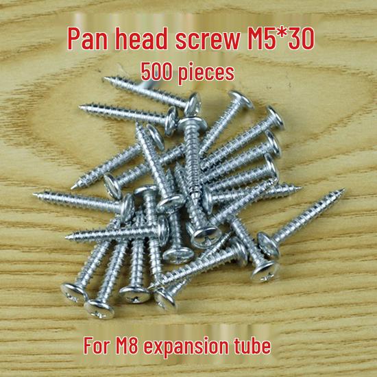 White Plastic Expansion Plugs/Screws 6MM, 8MM, 10MM, 12MM - 1000 pcs/bag