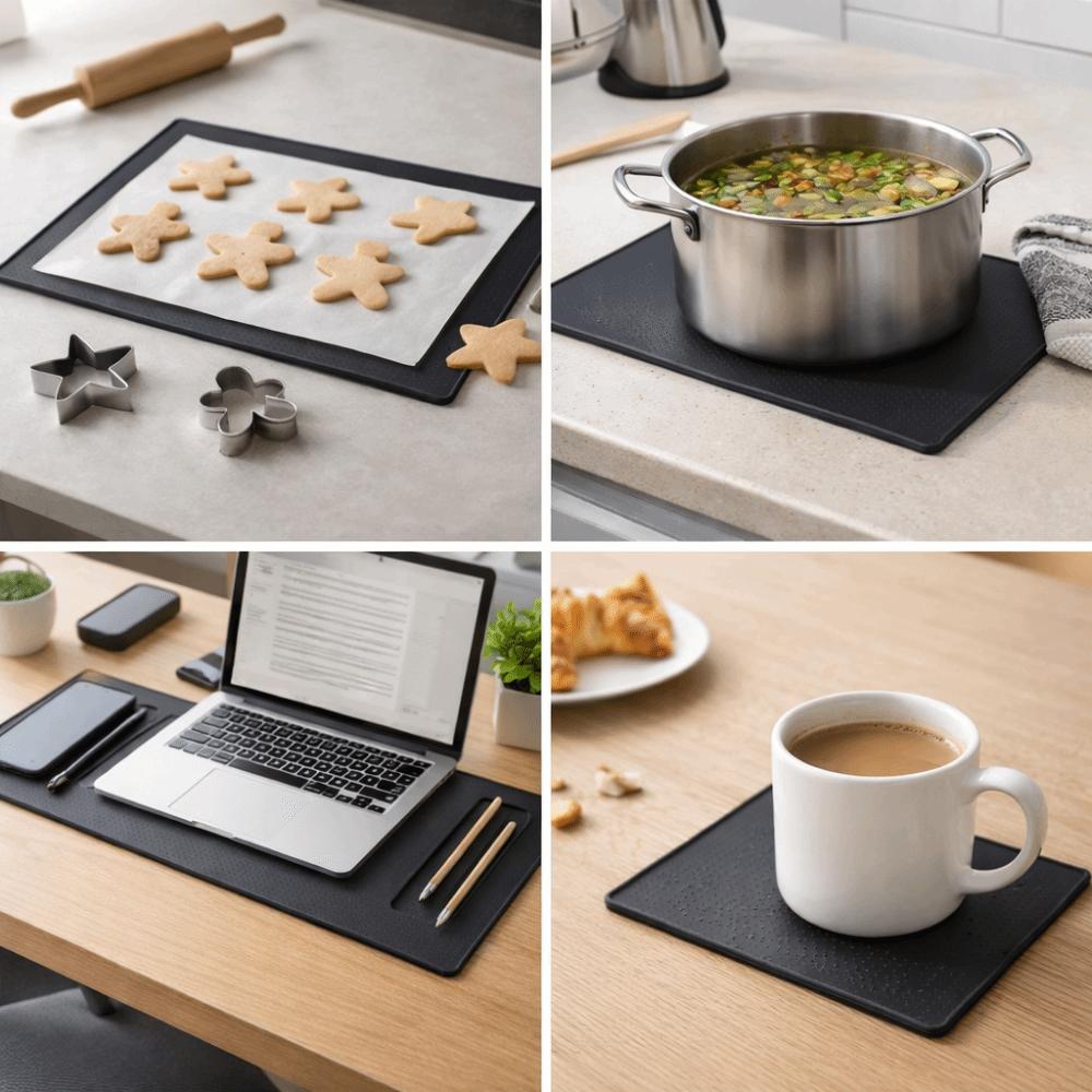 Silikon Kaffeemaschinenmatte Rutschfest Bar Küche Abtropfmatte Silikon Platzset Teematte