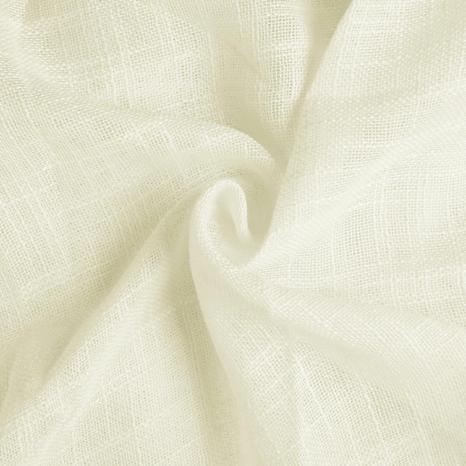 

Хлопок Льняные Прозрачные Шторы Полупрозрачные Вуалевые Карманные Шторы для Спальни Гостиной Фильтрующие Свет Оконные Шторы 132X216CM слоновая кость