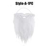 1-10PCS Christmas Santa Claus Beard  Adjustable Curly Fake Beards Realistic Costume Props Holiday Party Dress Up Accessories